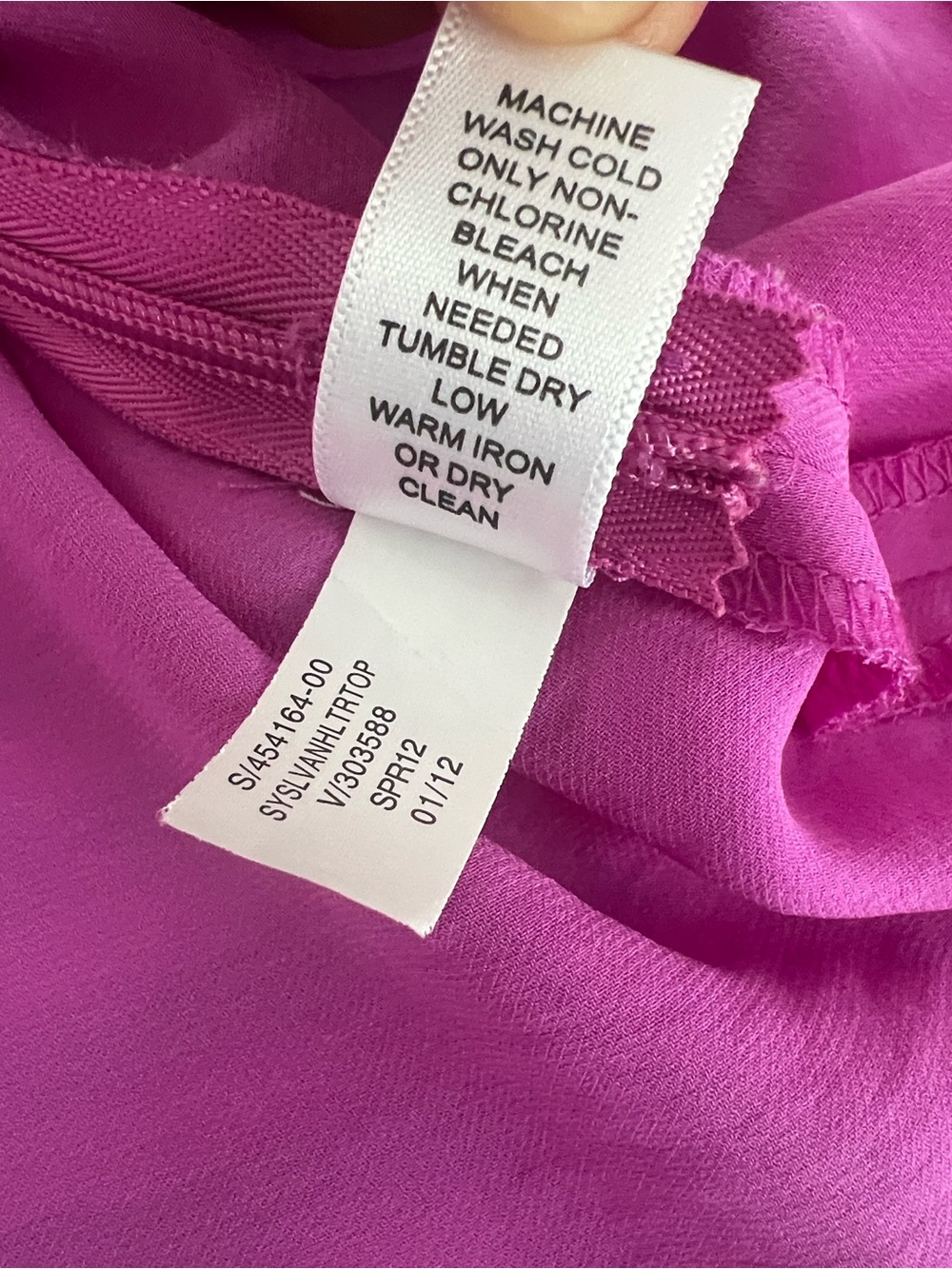 Banana Republic Orchid Pink Sylvan Halter Top Pleated Wrap Front V-Neck Blouse 8 - Picture 6 of 11